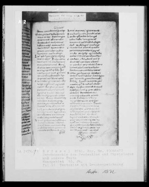Ms 10066-77, Psychomachie des Prudentius und Physiologus und andere Texte