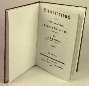 Elementarbuch zum leichten und gründlichen Erlernen des Lesens
