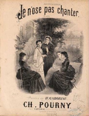 Je n'ose pas chanter : ariette
