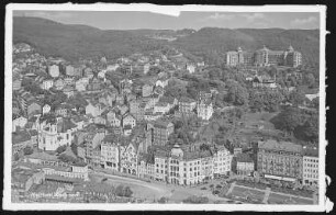 Karlsbad. Blick vom Hirschensprung gegen Hotel Imperial