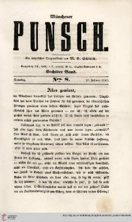 Nro. 8 (20. Februar 1853)