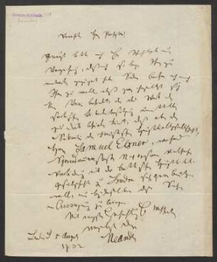 Brief an Jacob Grimm : 05.08.1832