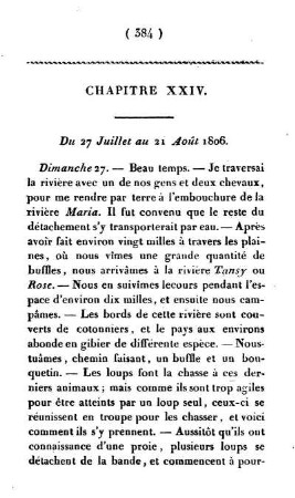 Du 27 Juillet au 21 Août 1806.