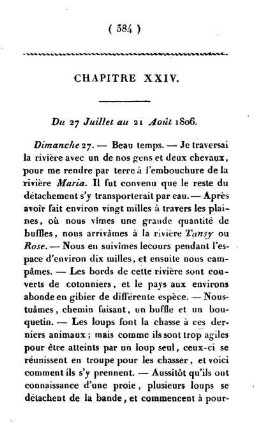 Du 27 Juillet au 21 Août 1806.