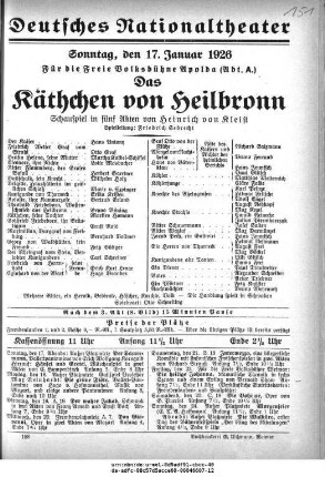 Das Käthchen von Heilbronn