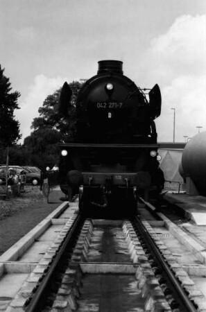 Dampflokomotive Baureihe 042 der Firma Borsig auf einer Fahrt nach Cuxhaven