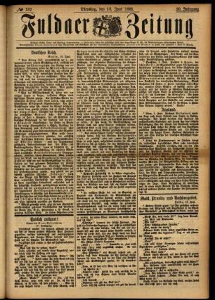 Ausgabe vom Dienstag, den 13. Juni 1893.