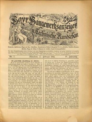 Bayerischer Baugewerksanzeiger. 4. 1894, Jan. - Juni