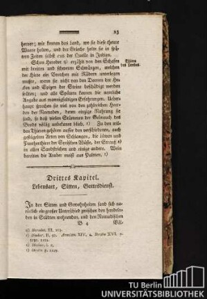 Drittes Kapitel. Lebensart, Sitten, Gottesdienst.