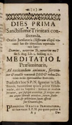 1-22, Dies Prima