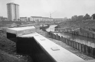 Verlegung der Alb zwischen Vogesenbrücke und Bulach im Zusammenhang mit dem Bau der Südtangente