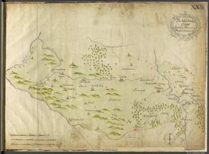 23: Neustädter Kreis (Neustadt an der Orla), Ämter Arnshaugk, Weida, Ziegenrück, 1726 : 23 : Neustädischer Creyß, Ämbter Arnshaug, Weyda, Ziegenrück. - [Ca. 1:125 000]. - Dresden, 1726. - 1 Kt. : kol. Federzeichn.