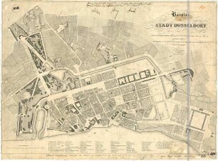 Revolution 1849; Bauplan der Stadt Düsseldorf