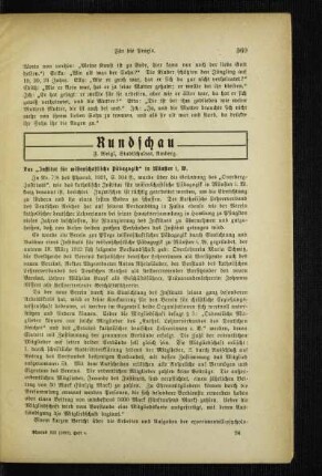 ¬Das¬ "Institut für wissenschaftliche Pädagogik" in Münster i. W.