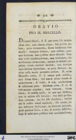 Oratio Pro M. Marcello.
