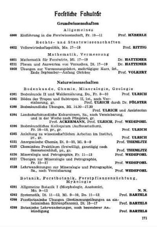 Forstliche Fakultät