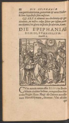 Die Epiphaniae Domini ...