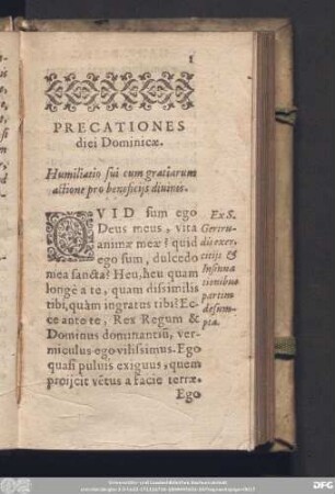 Precationes diei Dominicae.