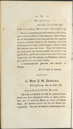 [Juli 1785]