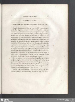 Chapitre III. Comparaison des végétaux fossiles des divers terrains
