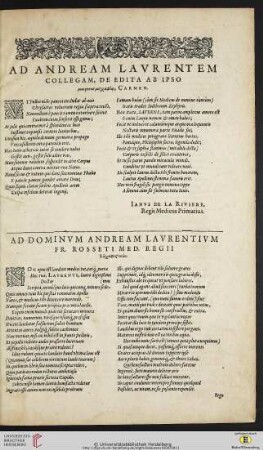 Ad Dominum Andream Laurentium