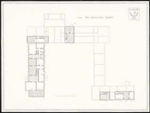 Ostdeutsches Forstamt Schinkelwettbewerb 1944: Forstmeister-Gehöft. Grundriss UG 1:100