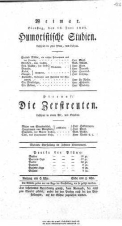 Die Zerstreuten