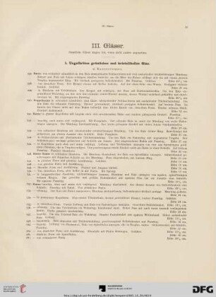 III. Gläser (Nr. 737-1130)