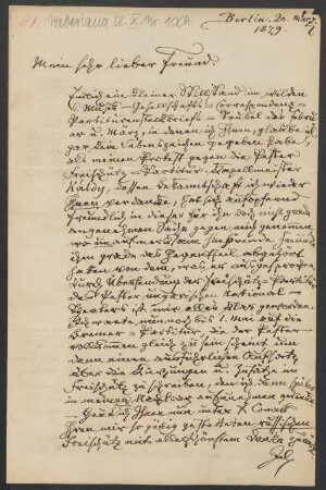 Brief an Robert Musiol : 20.03.1879
