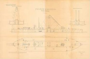 Felsenbrecher: Grundriss, Längsschnitt, Querschnitt 1:50