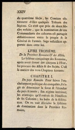 XXIV-XLVI, Livre Troisième.-Livre Quatrieme.