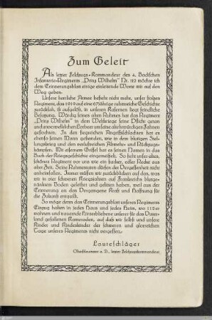 Zum Geleit