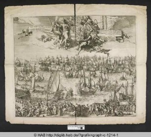 Die Seeschlacht vor England am 13. November 1688