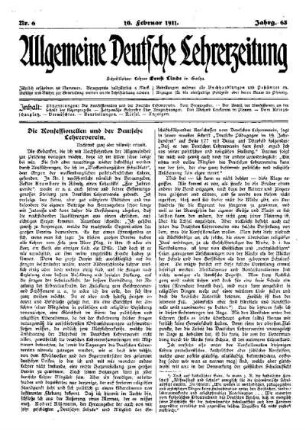 Die Konfessionellen und der Deutsche Lehrerverein