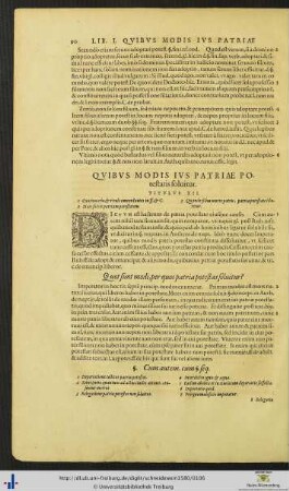 Titulus XII. Quibus Modis Ius Patriae Potestatis solvitur.