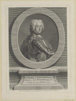 Bildnis des Frederic II. de Prusse