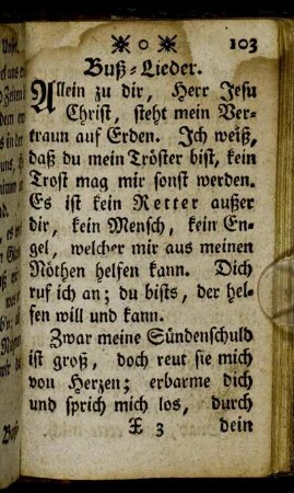 Buß-Lieder.