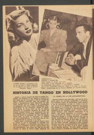 Historia de tango en Hollywood