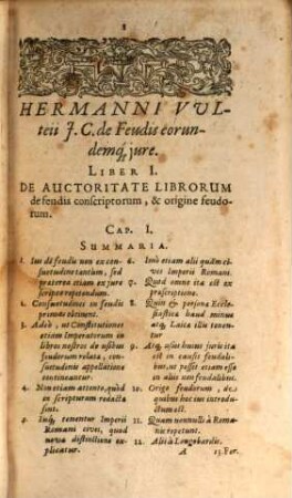 De feudis eorundemque iure libri duo