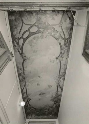 Dresden-Neustadt, Sebnitzer Straße 6. Wohnhaus (um 1900). Decke im Hausflur