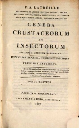 Genera crustaceorum et insectorum secundum ordinem naturalem in familias disposita, iconibus exemplisque plurimis explicata. 3