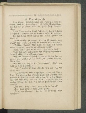 15. Friedrichsruh.