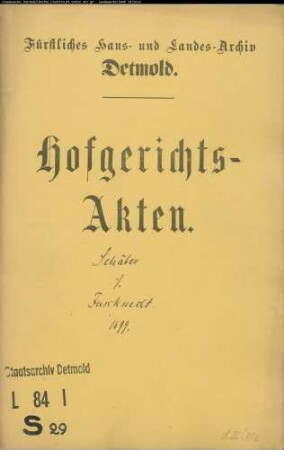 Schäber, Philipp gegen Johann Jürgen Fußknecht in Schlangen - Schuldforderung