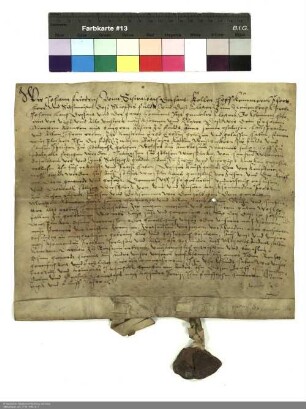 Propst, Dechant und Konvent von Neuenberg leihen Martin Kömb aus Fulda einen Wiesflecken