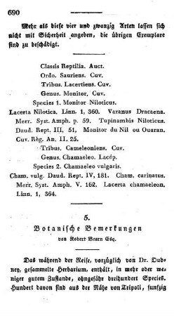5. Botanische Bemerkungen