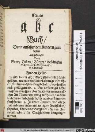 Neues abc Buch