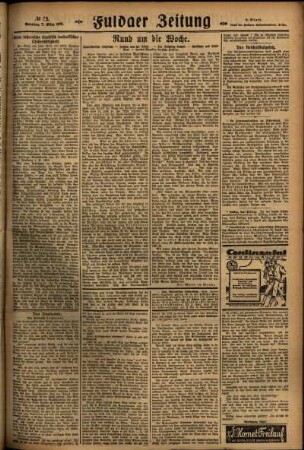 Zweite Ausgabe vom Sonntag, den 07. März 1926.
