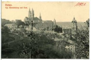 Meißen. Albrechtsburg und Dom, Turm d. Frauenkirche