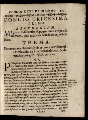 Concio Trigesima Prima.