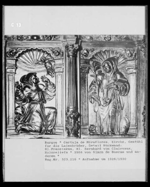 Heiliger Franziskus und Heiliger Bernhard von Clairvaux